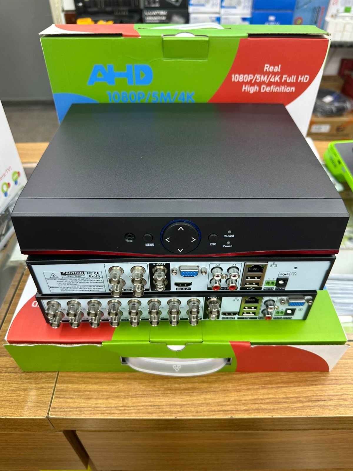 DVR 5 em 1 compatível com 1080p, 5 MP e 4K