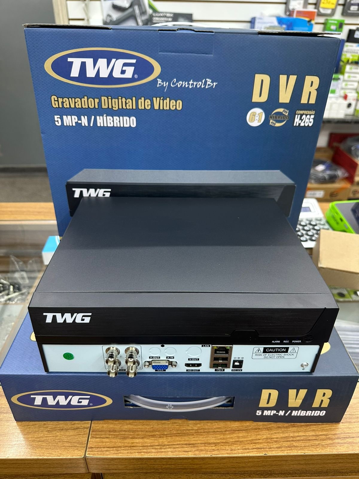 DVR TWG híbrido 5 MP-N com quatro canais