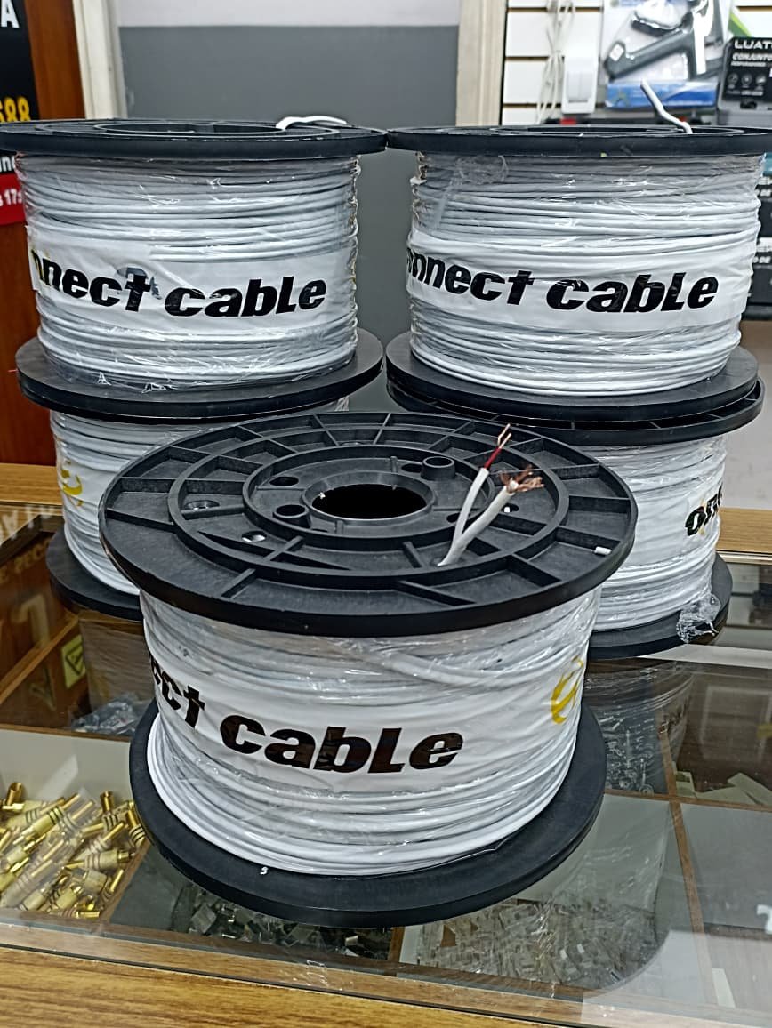 Bobinas Connect Cable de cabo coaxial com alimentação