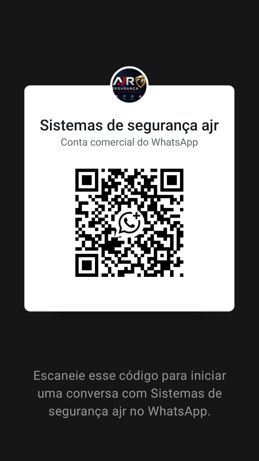 QR Code do WhatsApp da AJR